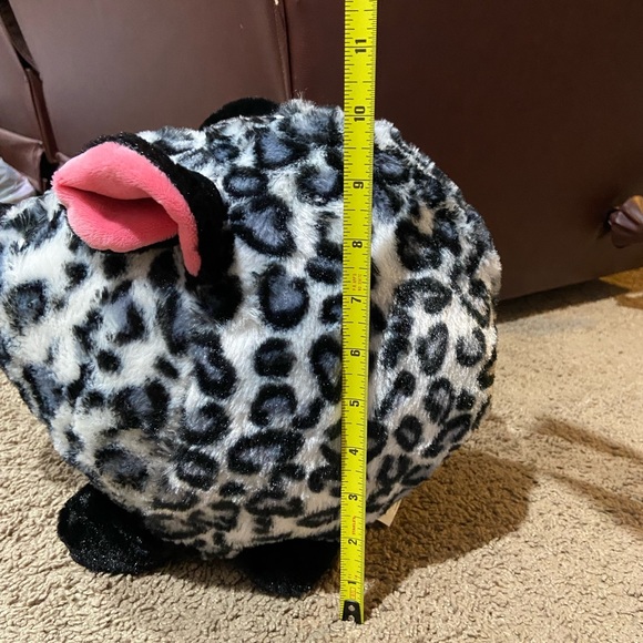 Leopard print JUMBO PLUSH PIGGY BANK by Fab NY - Picture 8 of 11